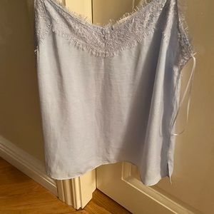 slofie top camisole light blue color size M